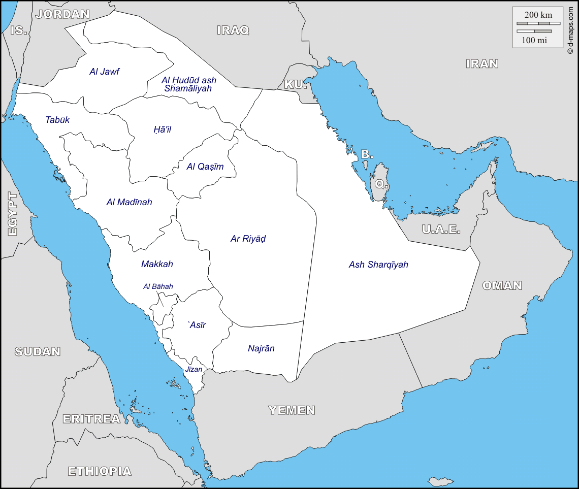 خريطة المملكة العربية السعودية للاطفال المرسال