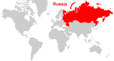 خريطة صماء لدولة روسيا 