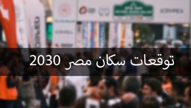 عدد سكان مصر عام 2030