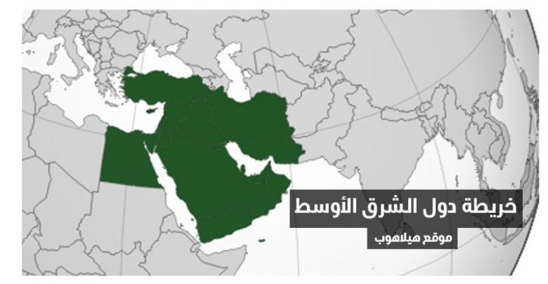 خريطة اكبر دولة فى الشرق الأوسط