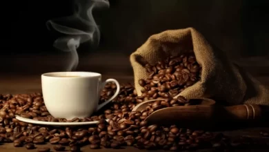 قائمة الطعام في نكهة القهوة