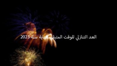 كم باقي على رأس السنة 2024